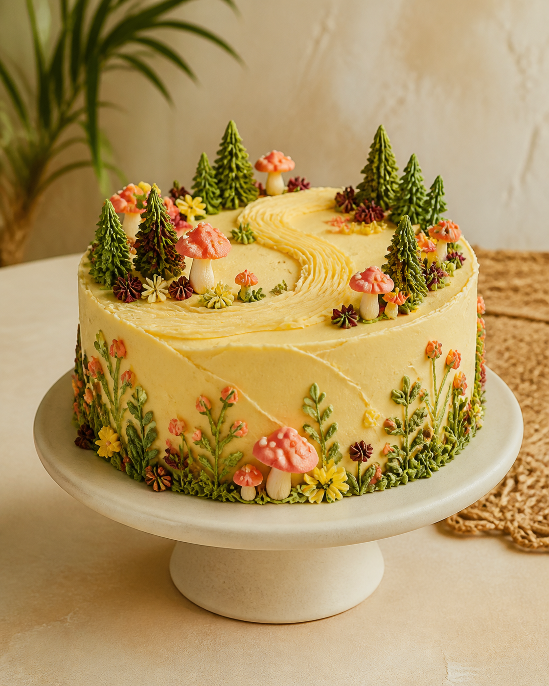 A Crave Hut 6-inch celebration cake styling sample